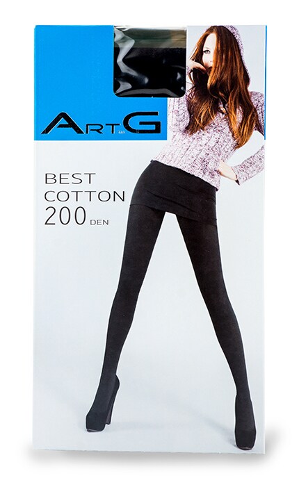 ART G-Колготки Art G Best Cotton Nero 200 Den 2-S-4820040105758