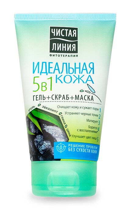ЧИСТАЯ ЛИНИЯ-Косметичний засіб 5 в 1 Чистая Линия ідеальна шкіра 120 мл-4600702096026