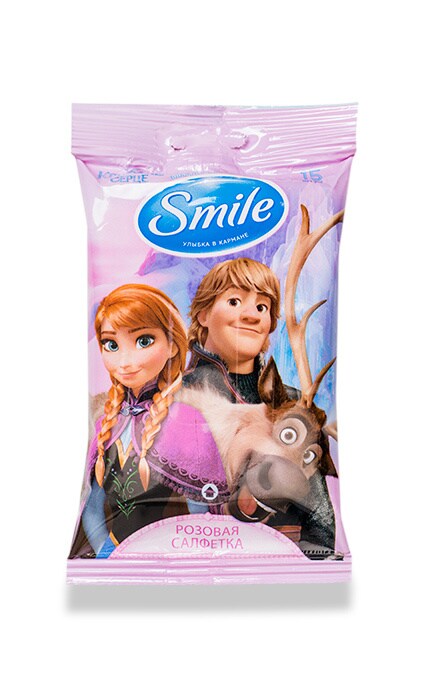 SMILE-Салфетки влажные Smile Ледяное сердце-4823071630800
