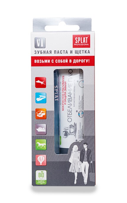 SPLAT-Дорожній набір Splat Відбілювання плюс-4603014002167