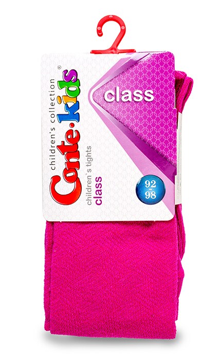 CONTE KIDS-Колготки детские Conte-kids Class Малиновые (р. 92-98)-4810226024263