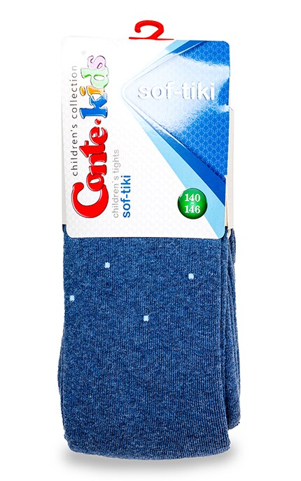 CONTE KIDS-Колготки дитячі Conte-kids Sof-tiki Джинс (р. 140-146) -4810226024744