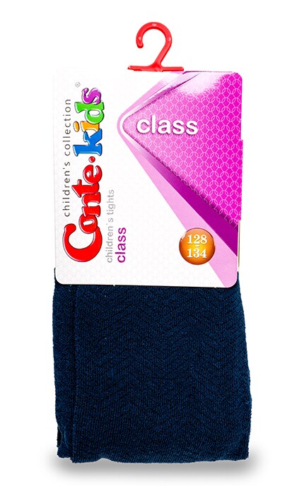 CONTE KIDS-Колготки детские Conte-kids Class Темно-синие (р. 128-134)-4810226023525