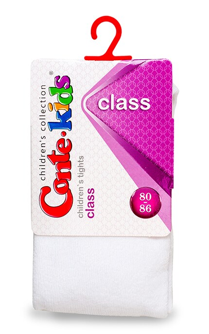 CONTE KIDS-Колготки детские Conte-kids Class Белые (р. 80-86)-4810226024058
