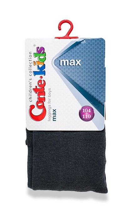 CONTE KIDS-Легінси дитячі Conte-kids Max Для хлопчиків Темно-сірі (р. 104-110 )-4810226027356