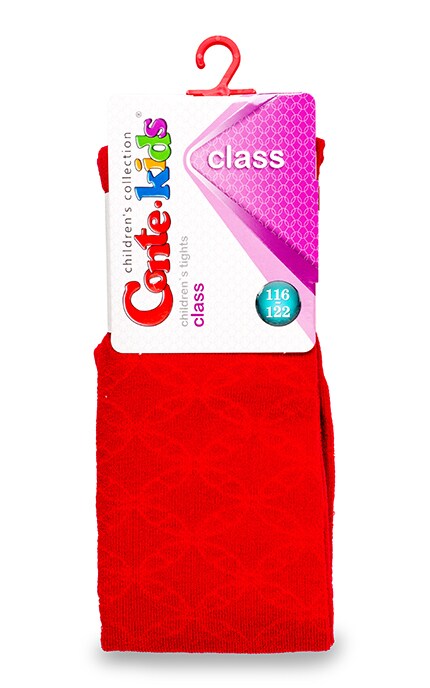 CONTE KIDS-Колготки детские Conte-kids Class Бордо (р. 116-122)-4810226023280