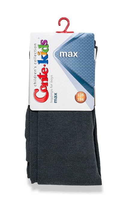 CONTE KIDS-Легінси дитячі Conte-kids Max Темно-сірі (р. 128-134) -4810226027417