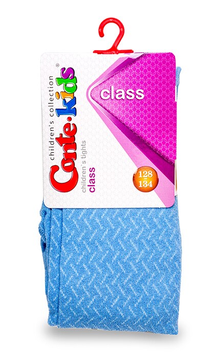 CONTE KIDS-Колготки детские Conte-kids Class Голубые (р. 128-134)-4810226023495