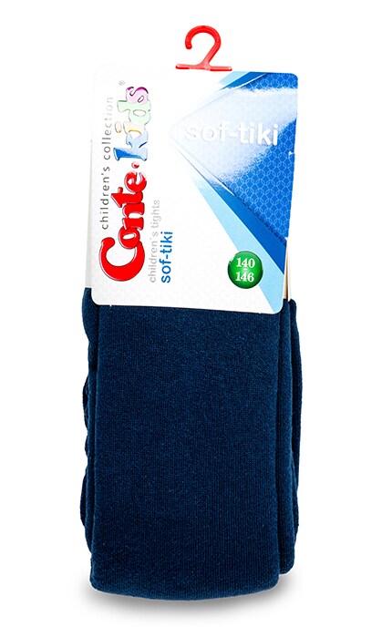 CONTE KIDS-Колготки дитячі Conte-kids Sof-tiki Темно-сині (р. 140-146) -4810226024683