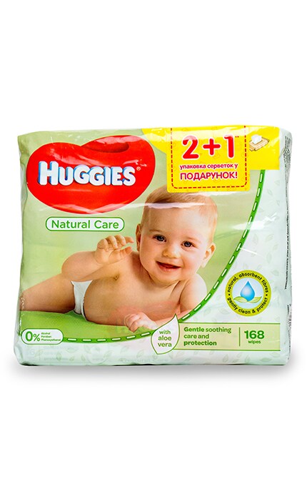 HUGGIES-Вологі серветки Huggies Natural Care-5029053550176
