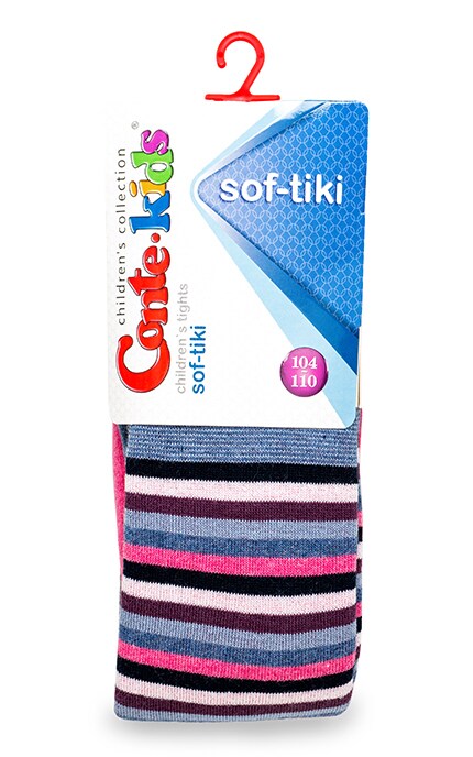 CONTE KIDS-Колготки детские Conte-kids Soft-tiki размер 104-110 розовый-4810226184325