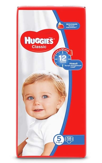 Подгузники детские Huggies Classic Mega 11-25 кг
