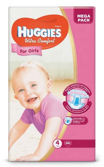 HUGGIES-Подгузники Huggies Ультра Комфорт 8-14 кг для девочек-5029053543628