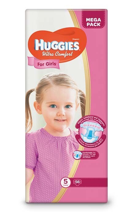 HUGGIES-Подгузники Huggies Ультра Комфорт 5,12-22 кг для девочек-5029053543642