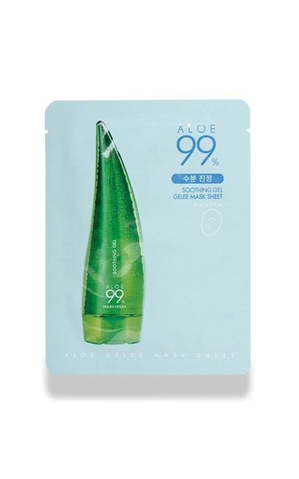 Гидрогелевая тканевая маска для лица Holika Holika Aloe 99% Soothing Gel Gelee Mask Sheet с алоэ 23 мл