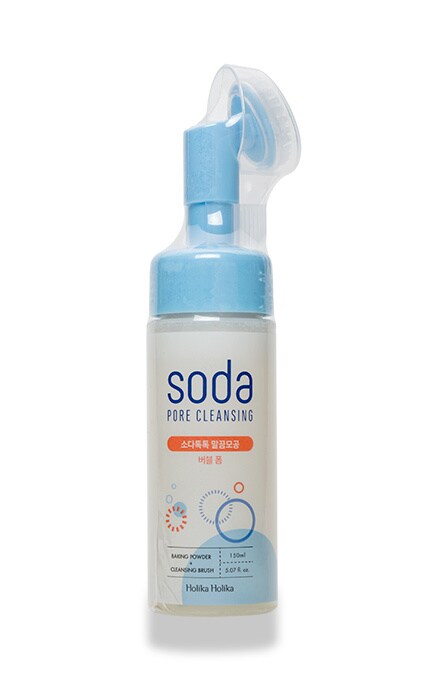 HOLIKA HOLIKA-Пенка от черных точек с содой Holika Holika Soda Pore cleansing с силиконовой щеточкой-8806334368494