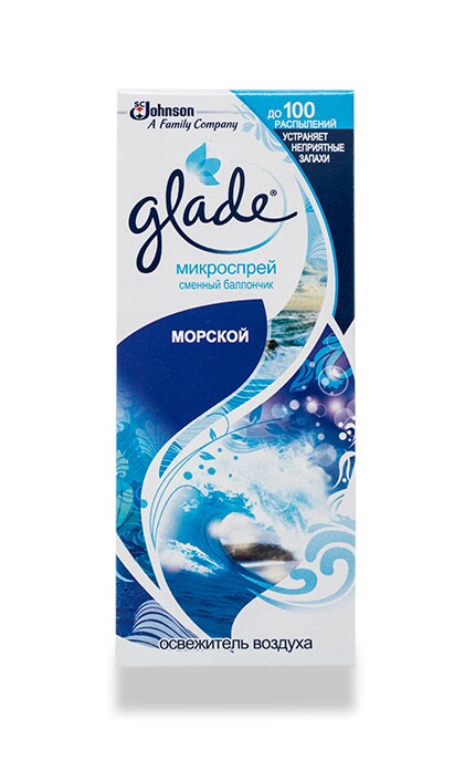 GLADE-Освіжувач повітря Glade Мікроспрей Морський Змінний балончик-5010182990988