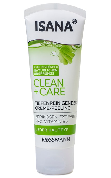 ISANA-Крем-пілінг для обличчя Isana Clean&Care Rossmann З екстрактом абрикосу та вітаміном В5 Для усіх типів шкіри-4305615482231