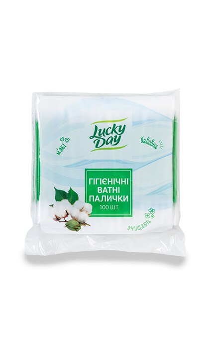 LUCKY DAY-Ватные палочки Lucky Day, 100 шт.-4752171001251