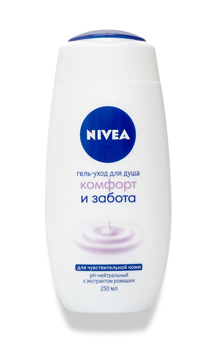 Гель-уход для душа Nivea Комфорт и уход для чувствительной кожи