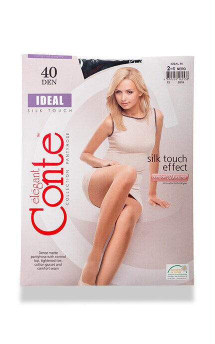 CONTE-Колготки Conte Ideal Nero 40 den 2 размер-4810226162538