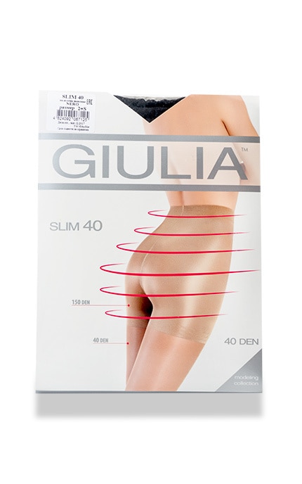 GIULIA-Колготки Giulia Slim Nero 40 den 2 розмір-4824092067125