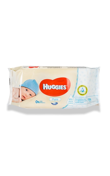 HUGGIES-Влажные салфетки Huggies Pure детские-5029053550039