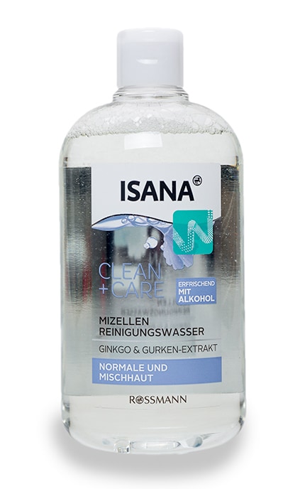 Мицеллярная вода Isana Clean + Care для ухода за нормальной и комбинированной кожей