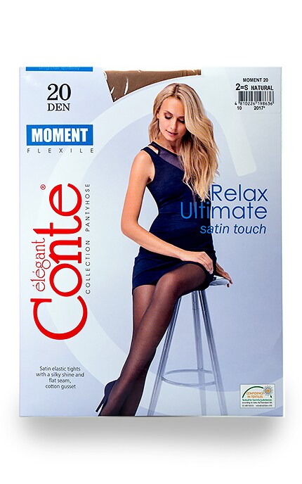 CONTE RELAX ULTIMATE-Колготки Conte Moment Natural 20 den 2 размер-4810226198636