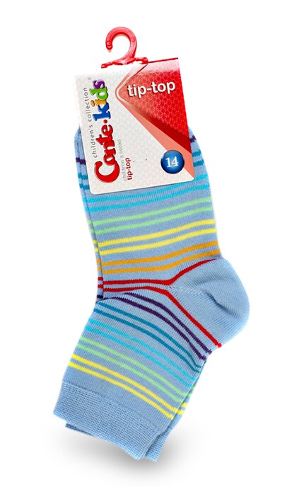 CONTE KIDS-Детские носки Conte-kids Tip-top цвет голубой, рисунок 256, размер 14-4810226151341