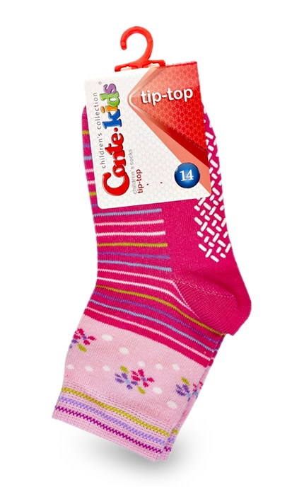 CONTE KIDS-Дитячі шкарпетки Conte-kids Tip-top колір рожевий, малюнок 253, розмір 14-4810226154854