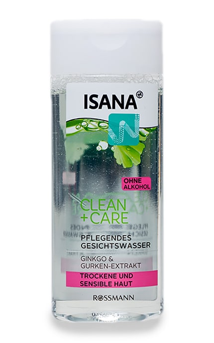 ISANA-Міцелярний тонік Isana Clean+Care для догляду за сухою та чутливою шкірою -4305615657257