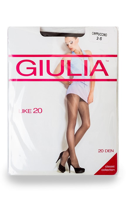 GIULIA-Колготки Giulia Like Cappuccino 20 den 2 розмір-4820040249926