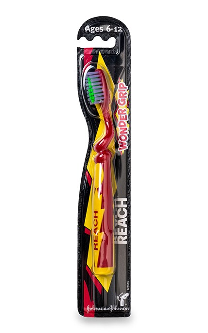 REACH-Зубная щетка для детей Wonder Grip Красная-3574660020502