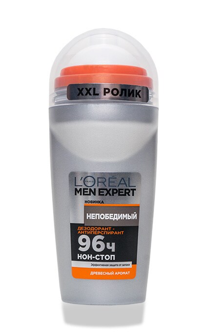 LOREAL PARIS MEN EXPERT-Дезодорант-ролик L'Oreal Paris Men Expert Непобедимый-3600523594160