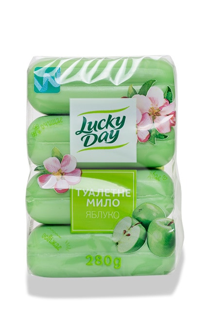 LUCKY DAY-Мыло туалетное Lucky Day Яблоко-4820195502525