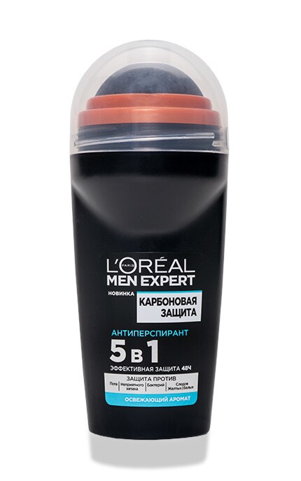LOREAL PARIS MEN EXPERT-Кульковий дезодорант L'Oréal Paris Men Expert Карбоновий захист-3600523594061