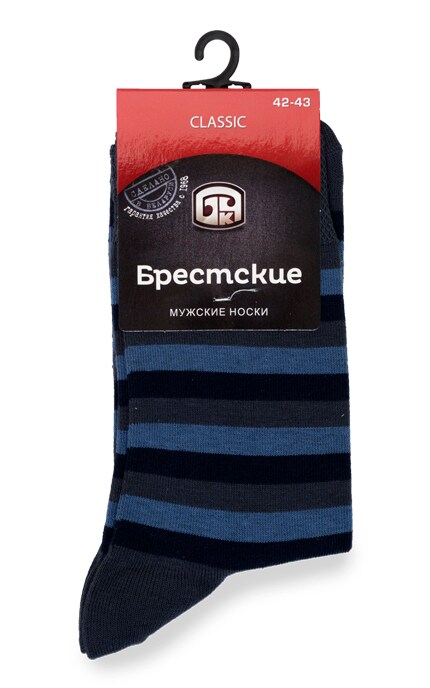БЧК-Шкарпетки чоловічі розмір 42-43 смугасті класичні-4810089335865