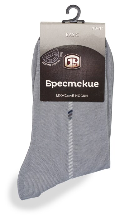 БЧК-Шкарпетки чоловічі розмір 40-41 сірі бавовняні-4810089354941
