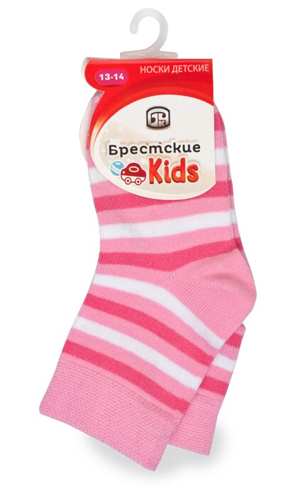 БЧК-Носки Брестские Kids розовые в полоску детские размер 13-14-4810089359731