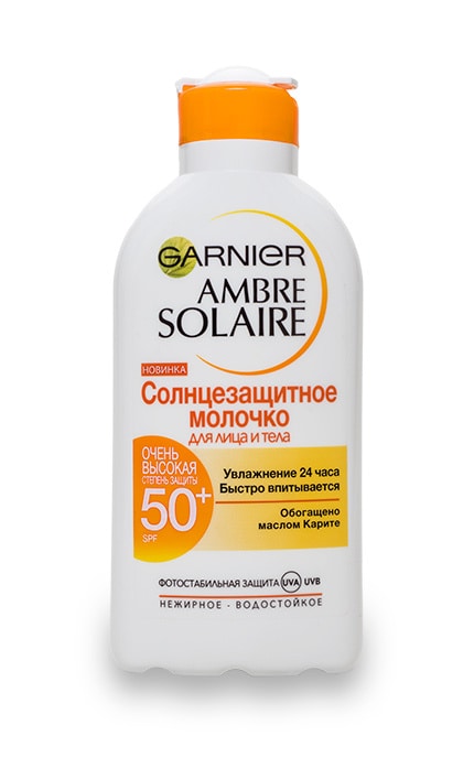 GARNIER AMBRE SOLAIRE-Сонцезахисне молочко Garnier Ambre Solaire SPF 50+ для обличчя та тіла-3600541624344