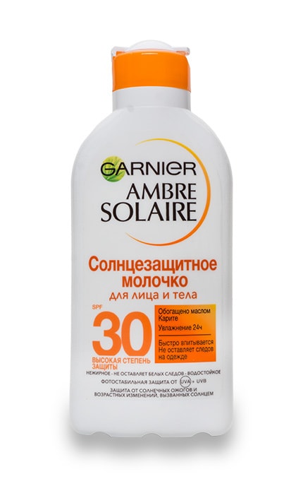 AMBRE SOLAIRE-Сонцезахисне молочко Garnier Ambre Solaire SPF 30 для обличчя та тіла-3600540130877