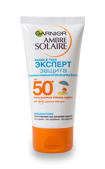 GARNIER AMBRE SOLAIRE-Сонцезахисний крем для дітей Garnier Ambre Solaire SPF 50 Малюк в тіні до 36 місяців -3600541436275