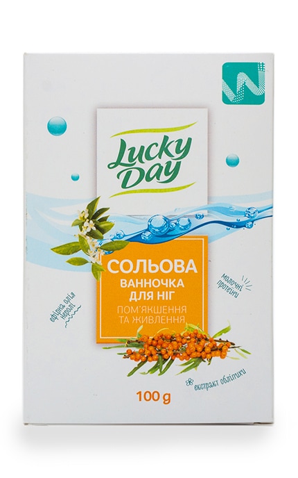 Соль косметическая Lucky Day ванночка для ног