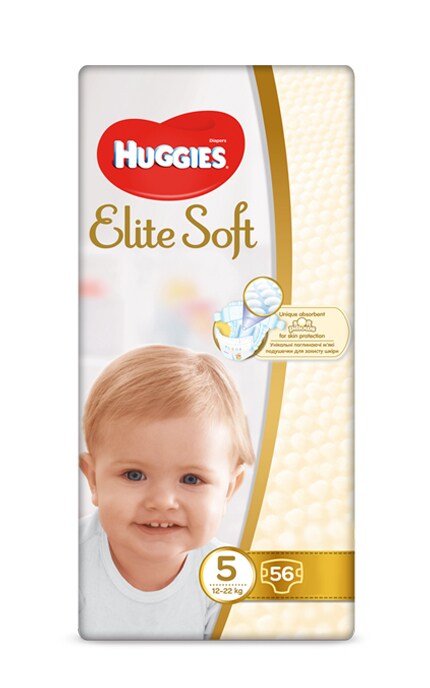 HUGGIES-Підгузники Huggies Elite Soft 5 розмір від 12-22кг -5029053547046