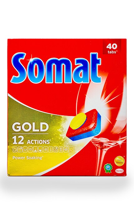 Таблетки для посудомоечных машин Somat Gold 40 таблеток