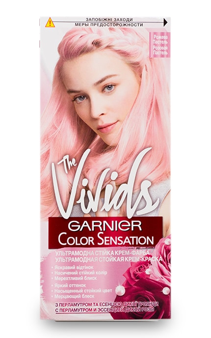 COLOR SENSATION-Стойкая крем-краска для волос Garnier Color Sensation The Vivds Розовая пастель-3600542110730