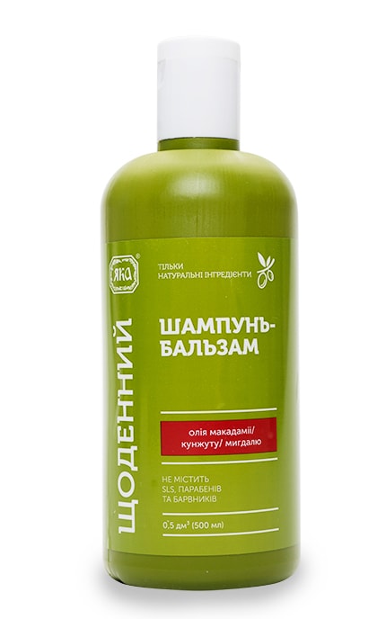 ЯКА-Шампунь-бальзам Яка Зелена серія для щоденного використання-4820150751043