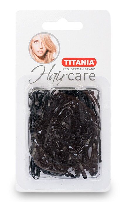 TITANIA-Резинки-заколки Titania Чёрные-4008576380379