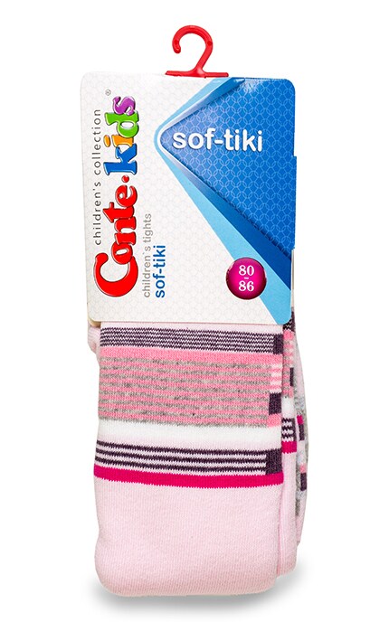 CONTE KIDS-Колготки детские Conte-kids Soft-tiki размер 80-86 светло-розовые-4810226184653